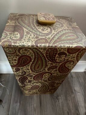 Paisley Pattern Decorative Storage Bin - Multi-Color